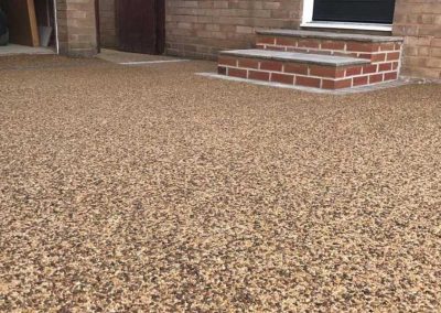 resin bound driveway leading to back door