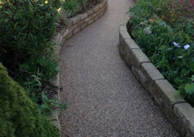Winding resin pathway in Sidmouth, Devon