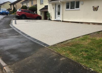 Resin laid across a wide driveway