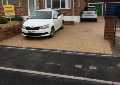 Resin bound surfaced driveway