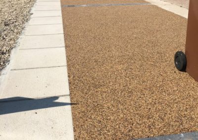 A combination of block paving and resin bound surfacing makes for a beautiful sight in the Dorset sunshine
