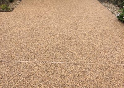 Newly completed driveway in Salcombe, Devon
