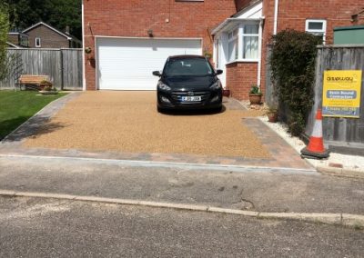 The finished resin bound driveway
