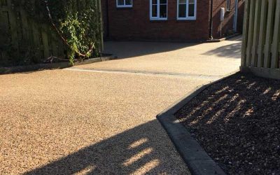 New resin bound driveway